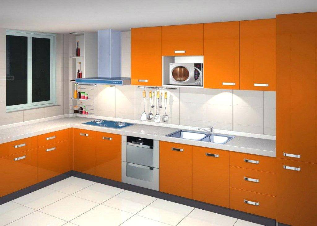High gloss laminate kitchen cabinets