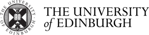 The University of Edinburgh logo featuring a circular crest with a shield and the text “The University of Edinburgh” to the right.