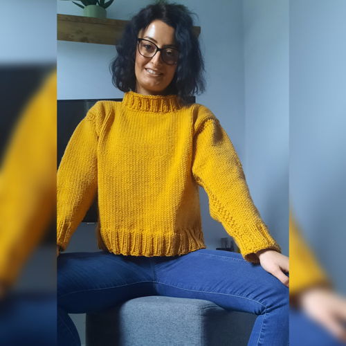 Knitting pattern: Oversized, simple sweater