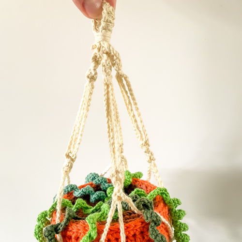 Hanging plant crochet pattern