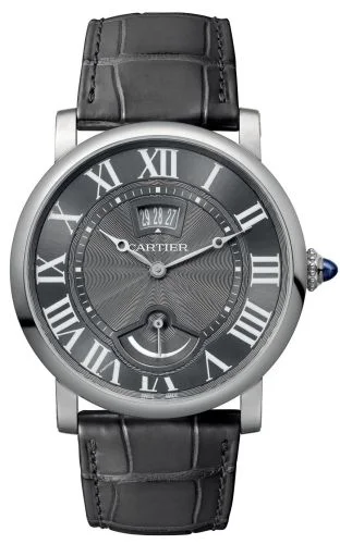 Rotonde de Cartier Calendar Aperture and Power Reserve White Gold / Grey