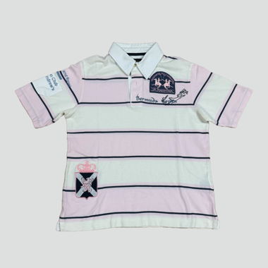 Striped La Martina Bermuda polo shirt
