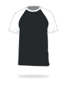 black body + white sleeves 100% cotton raglan shirts SJ Clothing manila philippines