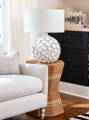 nautical living room with natural tones
