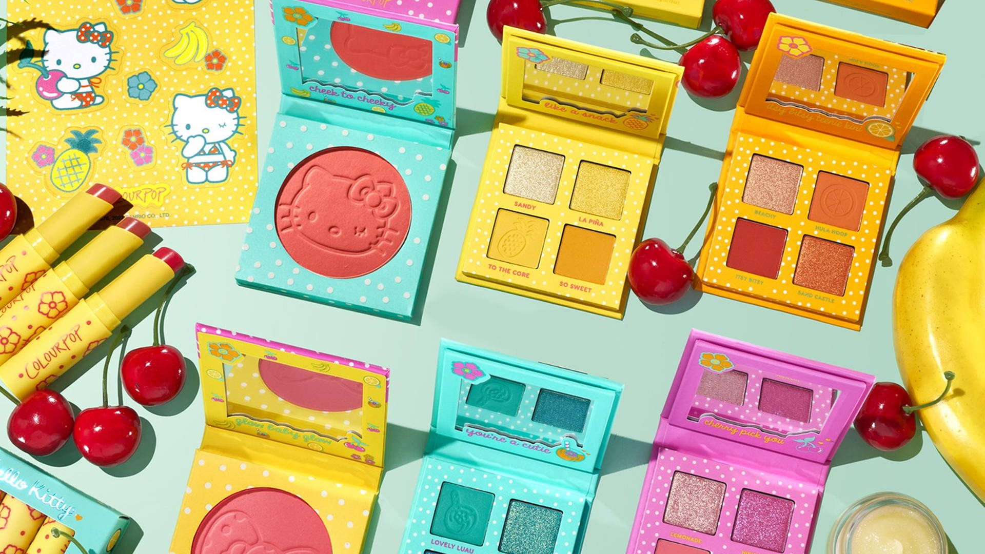 Featured image for Hello Kitty x ColourPop Is The Tropical Collab We’ve All Been Waiting For