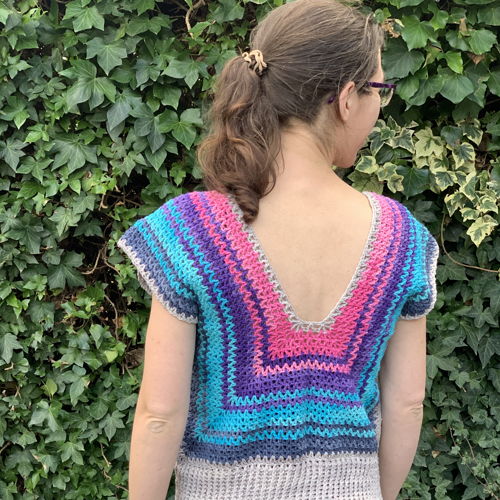 Crocheted summer top Fabienne