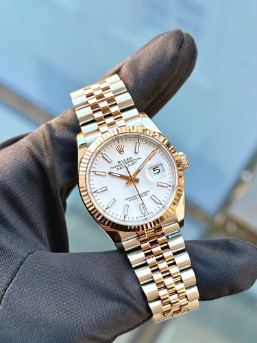 Rolex Datejust White Index Dial