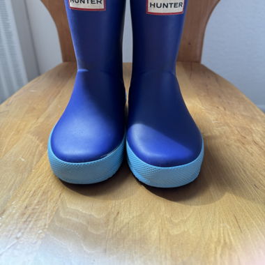 Hunter blue boots