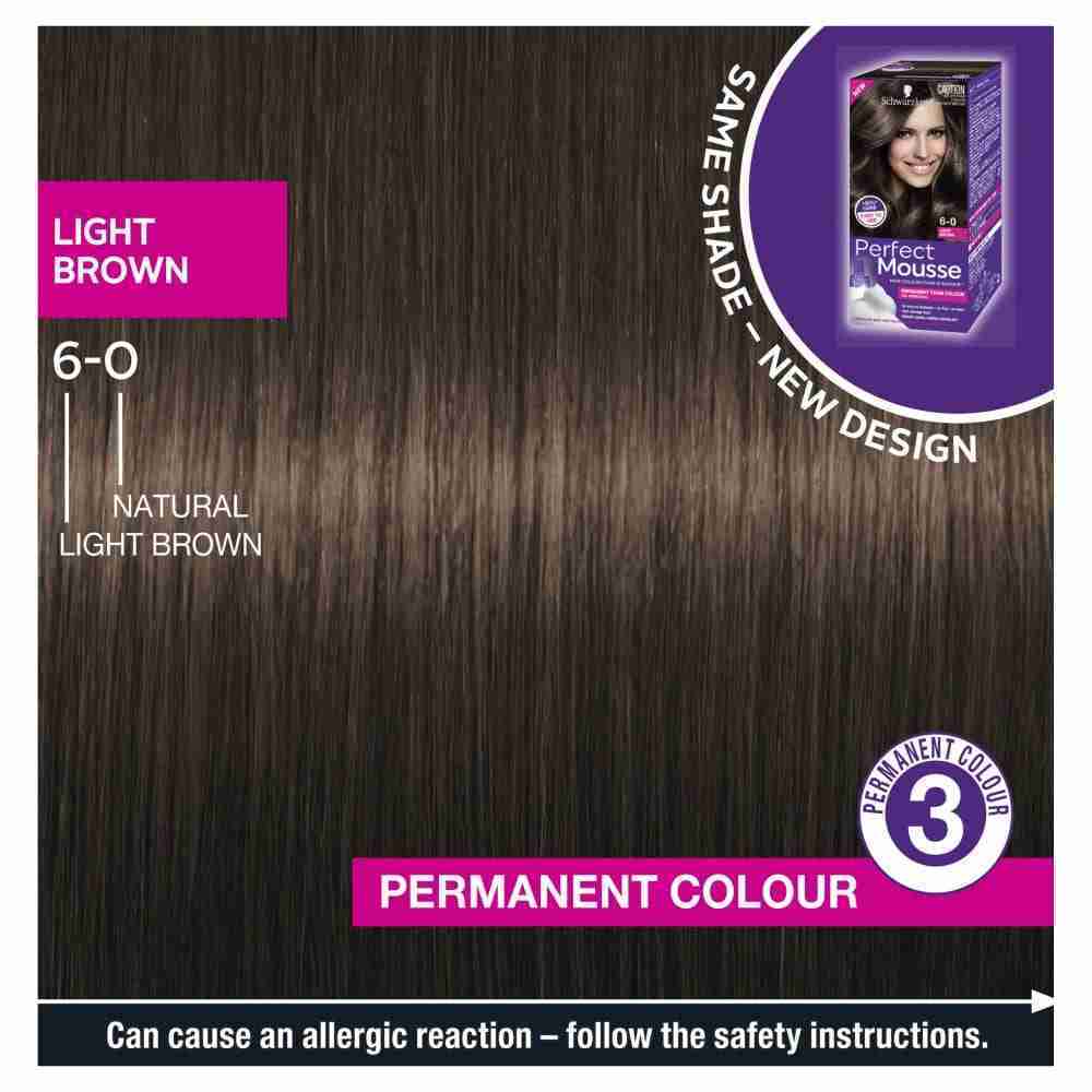 Schwarzkopf Perfect Mousse 6-0 Light Brown - Image 6