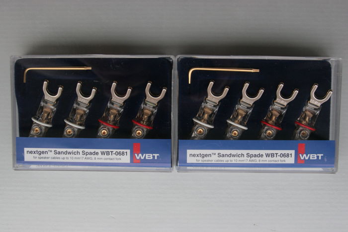 WBT Nextgen 0681 Cu Copper Spades Kit (4) NEW IN BOX