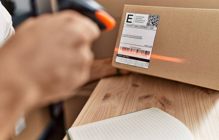 Shipping and logistics barcode labels