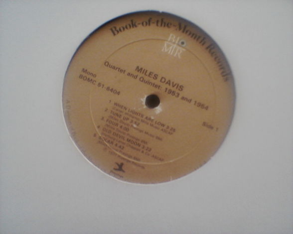 Miles Davis - Book of the Month Club mono LP