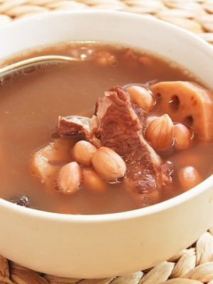 Lotus Root Soup with Peanuts Recipe