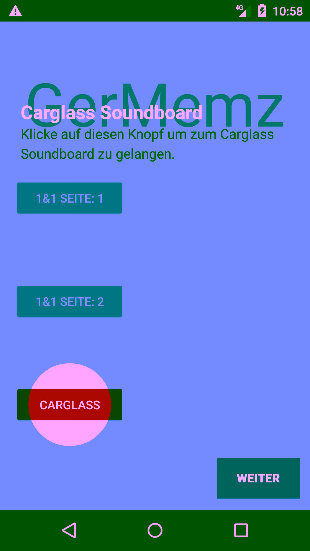 GerMemz Main Menu Screenshot