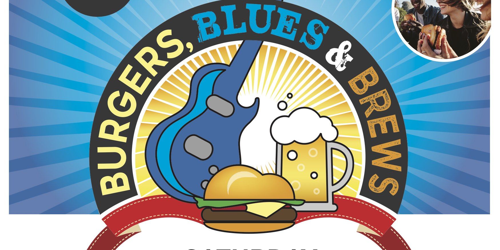 BURGERS, BREWS & BLUES promotional image