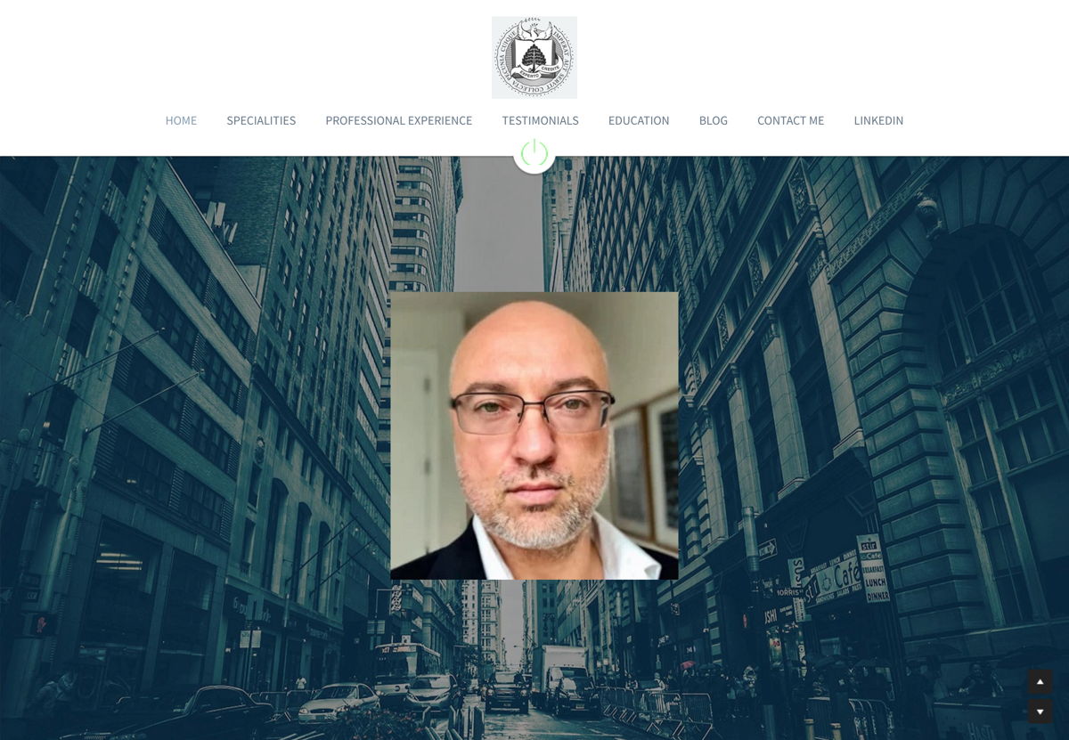 Screenshot of Denis Saklakov , from the lawyer websites collection.