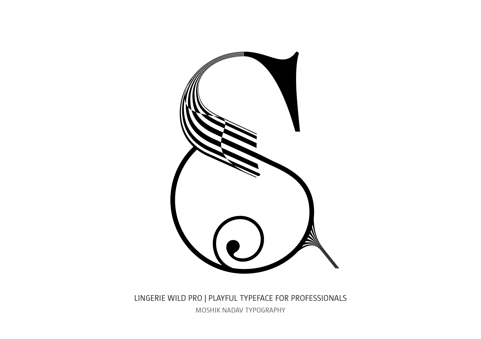 Unique ampersand for cosmetic and fragrance designed by Moshik Nadav typography