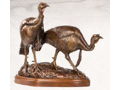 Spring Suitor Turkey Sculpture by Ronald Lowery