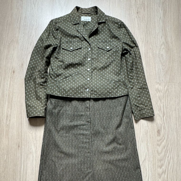 Bogner Cotton skirt & blazer set