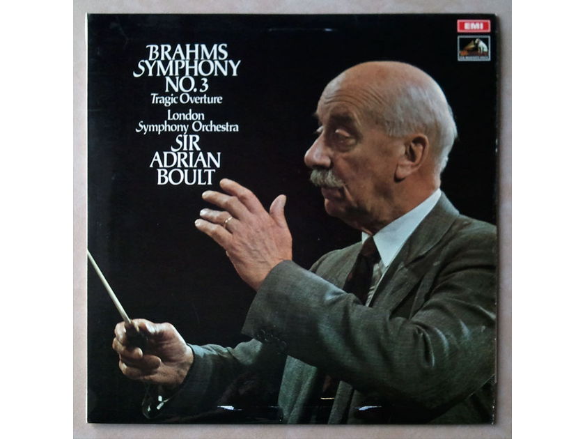 EMI HMV ASD 2660 | BOULT / - BRAHMS Symphony No. 3, Tragic Overture | UK Pressing - NM
