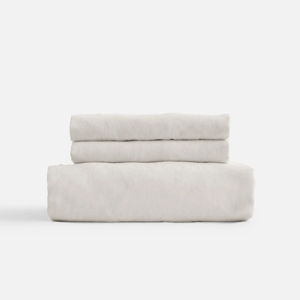 Linen Fitted King Sheet Set in Sand