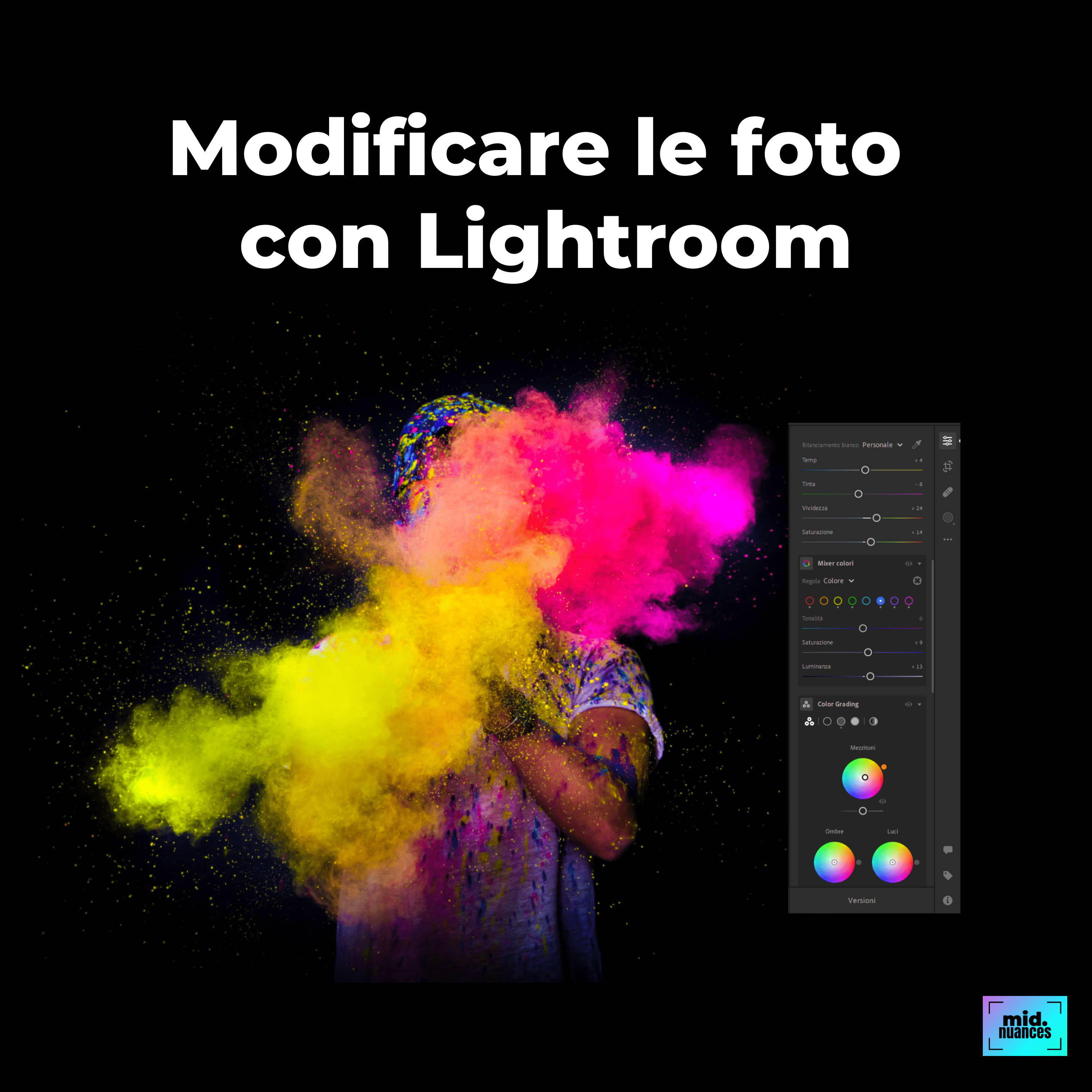 Corso di fotografia online post-produzione Lightroom - Midnuances