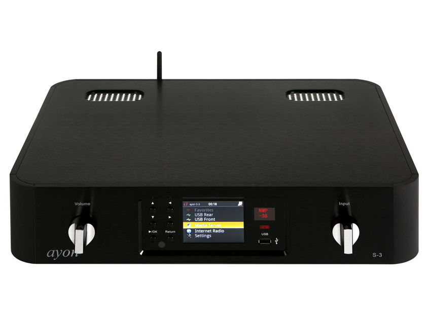 AYON AUDIO S3 TUBE MEDIA SERVER "BEST OF SHOW" 6 YEARS!