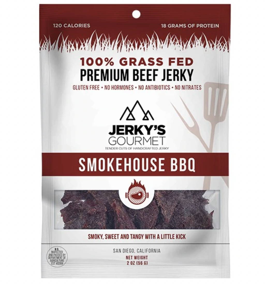 Jerky's Gourmet Smokehouse BBQ Beef Jerky Low Sodium