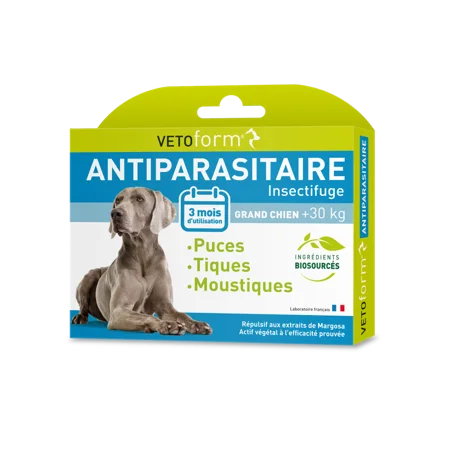 Antiparasitaire Grand Chien  - 6 pipettes