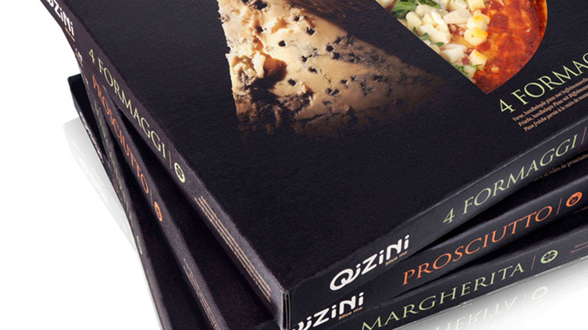 Featured image for The Dieline Package Design Awards 2013: Prepared Food, Merit - Qizini Pizza 