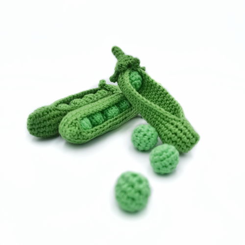 Crochet VEGETABLES PDF patterns - kohlrabi cabbage, tomato, peas in a pod, corn on the cob, lettuce. Food crochet pattern. Play food pattern