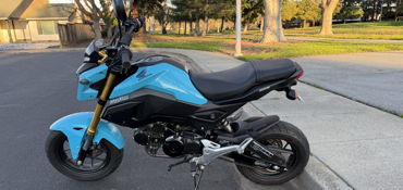 2020 HONDA GROM 125 motorcycle for rent near Union City, CA