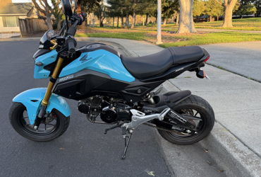 2020 HONDA GROM 125 motorcycle for rent near Union City, CA