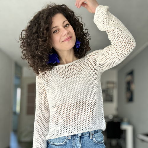 Good Vibes blouse haakpatroon | Perfecte moderne en stijlvolle blouse voor de lente