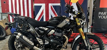 2024 TRIUMPH SCRAMBLER 400 X motorcycle for rent near Colorado Springs, CO