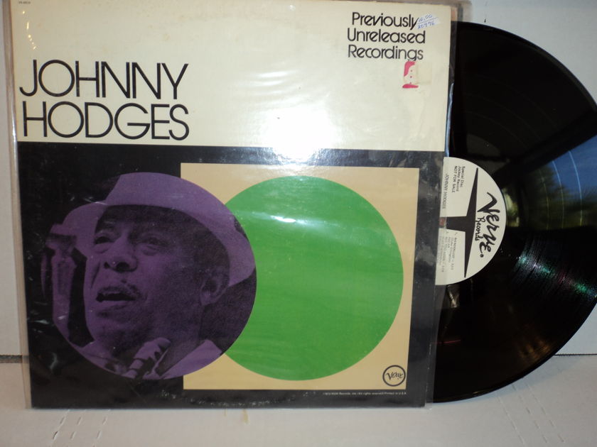 Johnny Hodges - Previously Unreleased Recordings RARE 1973 Verve White Label DJ Promo V6-8834