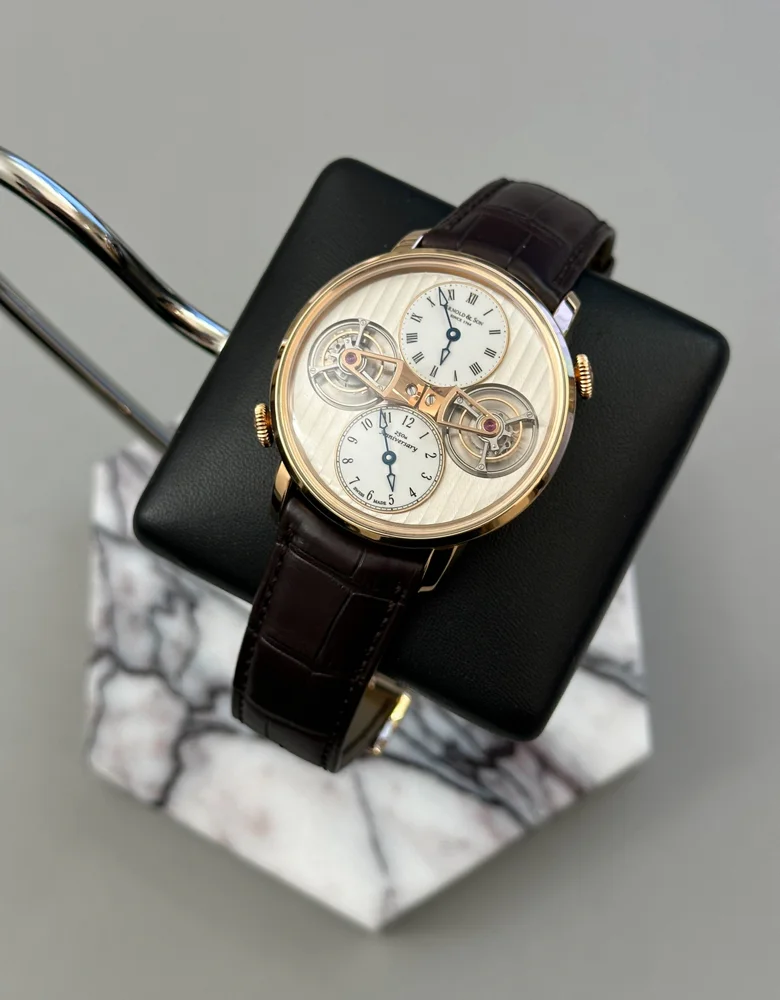 Introducing the Double Tourbillon Escapement Dual Time Watch: Arnold & Son's 250th Anniversary Masterpiece | Chrono 10:10