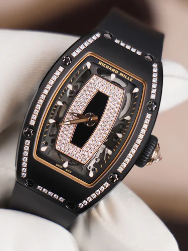 Richard Mille RM 07-01 Black Ceramic Black Lips Diamond Bezel
