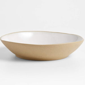 Marin Recycled Natural Stoneware Low Bowl