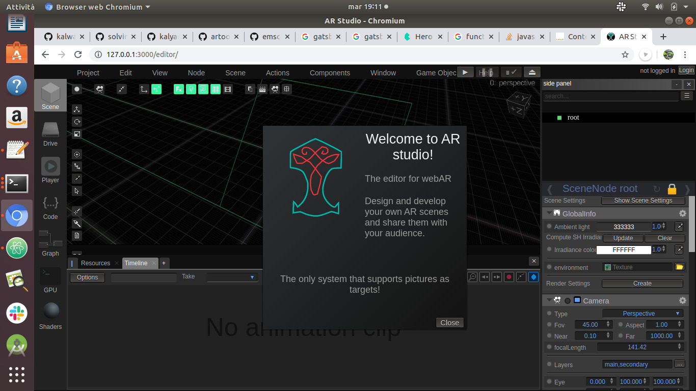 Arstudio A New Open Source Tool For Augmented Reality Creatives Interactive Art By Kalwalt