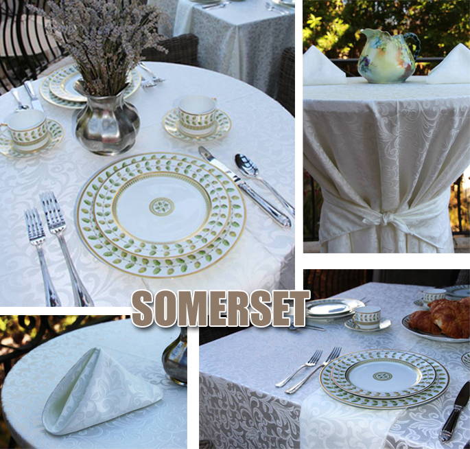 somerset damask tablecloths