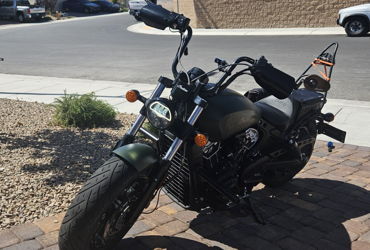 2020 INDIAN SCOUT BOBBER TWENTY ABS motorcycle for rent near North Las Vegas, NV