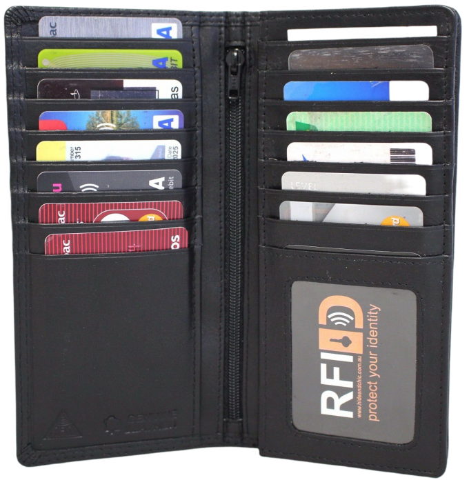RFID Security Lined Leather Wallet Style 11027 - Image 4