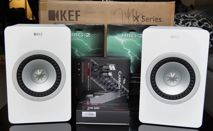 KEF X300A Wireless Speakers with Audioquest Cables