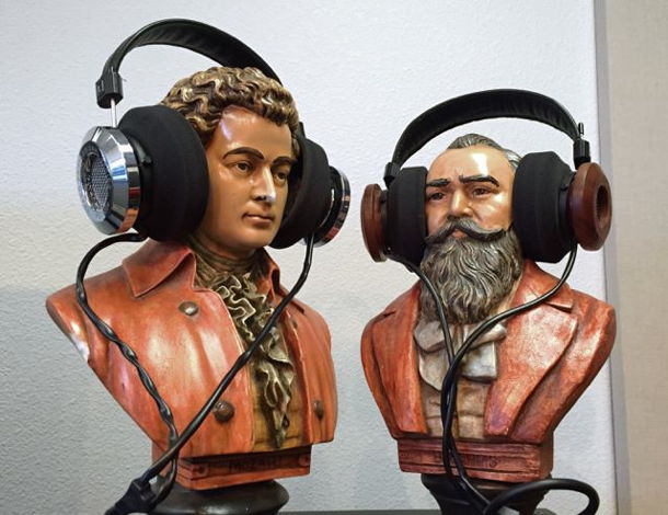 Our PS1000e headphones are shown on the left