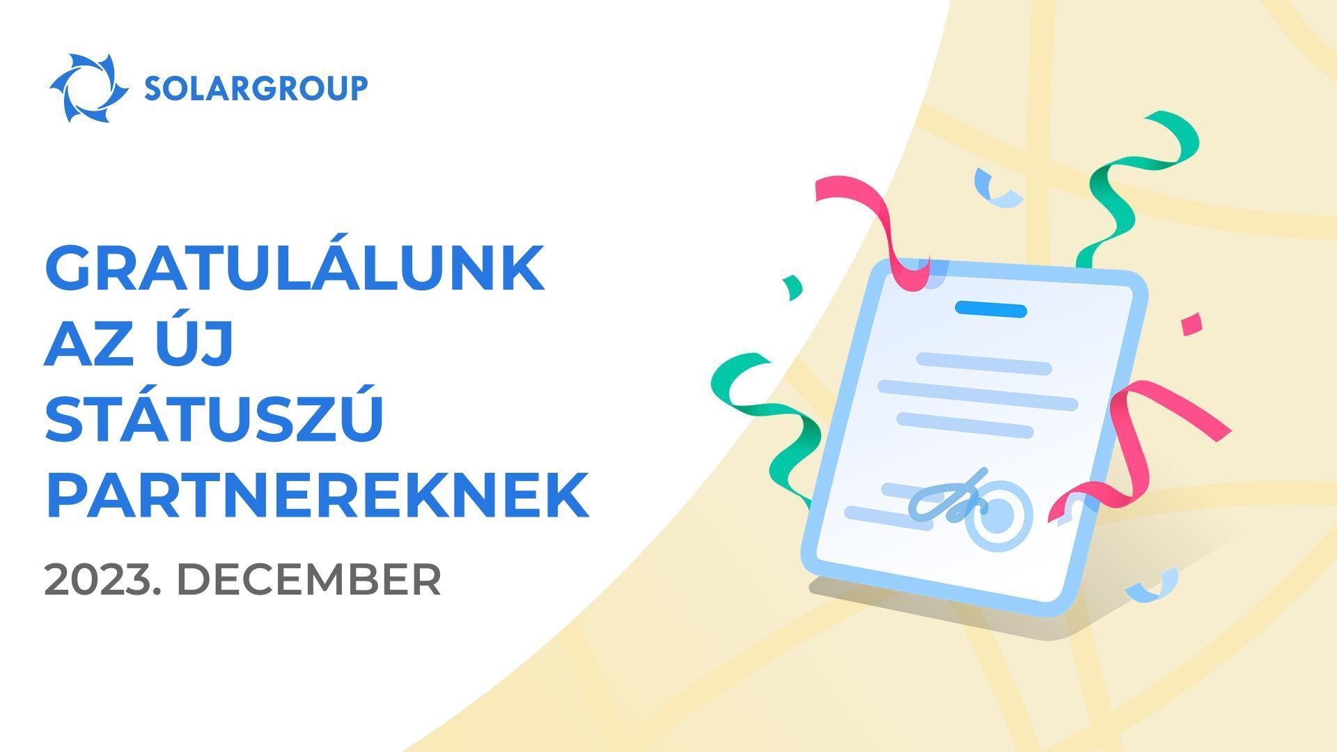 Gratulálunk az új státuszú partnereknek!