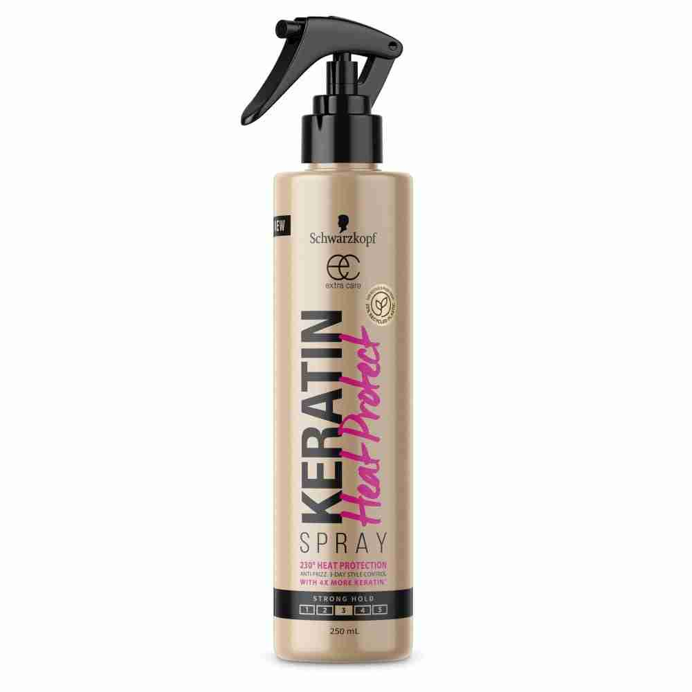 Schwarzkopf Extra Care Keratin Heat Protect Spray 250Ml - Image 2