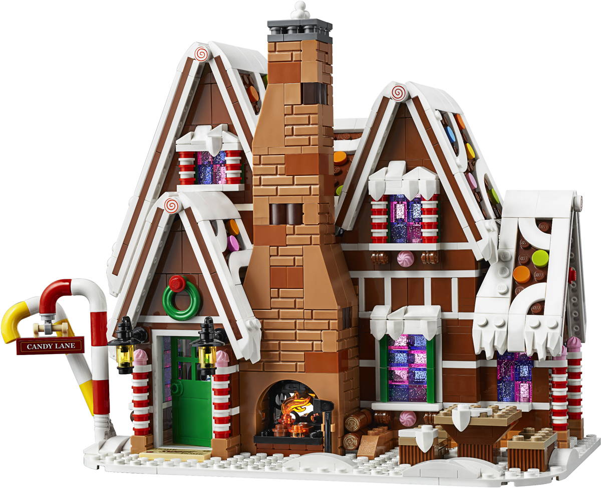 Gingerbread Lego Home Scene