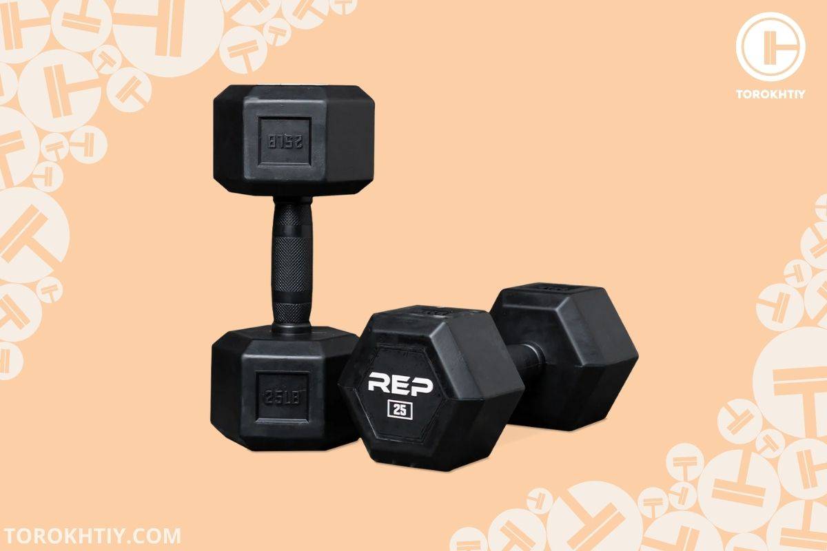 Rep Fitness Rubber Coated Dumbbells