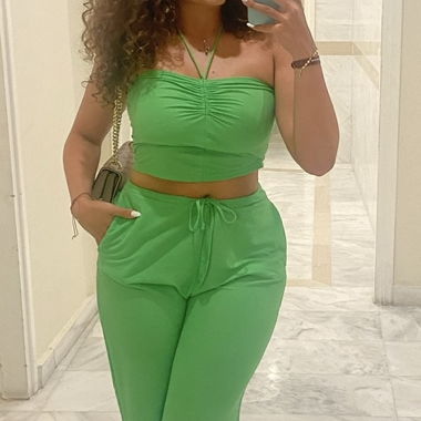 cute green co-ord